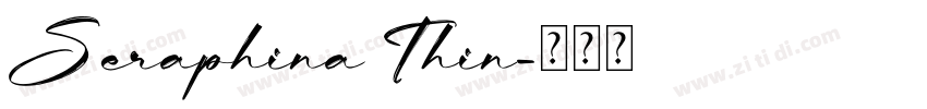 Seraphina Thin字体转换
